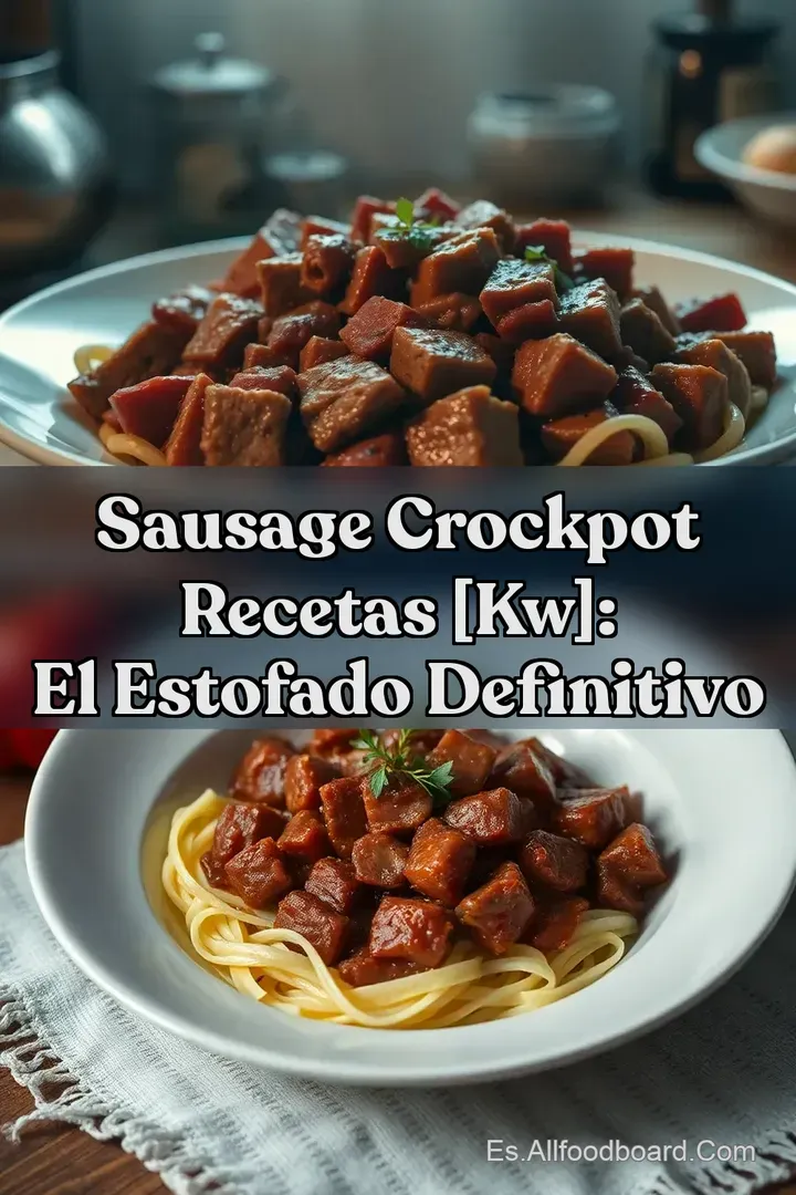 Sausage Crockpot Recetas [kw]: El Estofado Definitivo