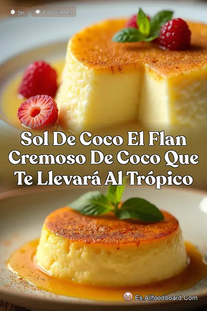 Sol de Coco El Flan Cremoso de Coco que te Llevar&aacute; al Tr&oacute;pico