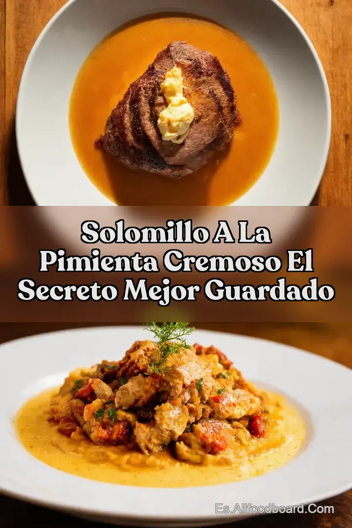 Solomillo a la Pimienta Cremoso El Secreto Mejor Guardado