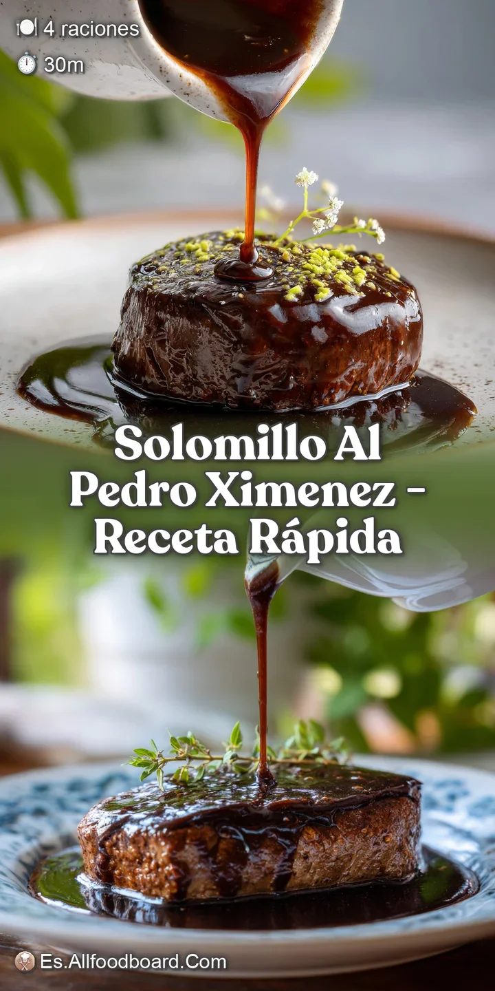 Close-up of juicy pork tenderloin bathed in glistening, deep amber sauce. Crispy potato edges offer a tantalizing contrast...