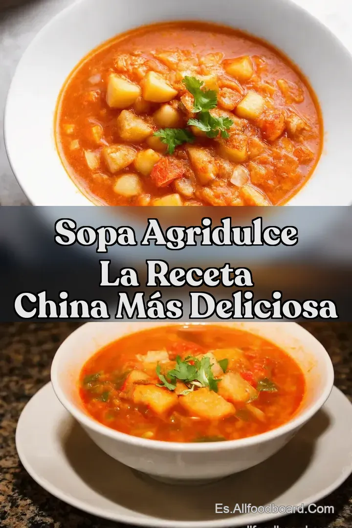 Sopa Agridulce La Receta China M&aacute;s Deliciosa