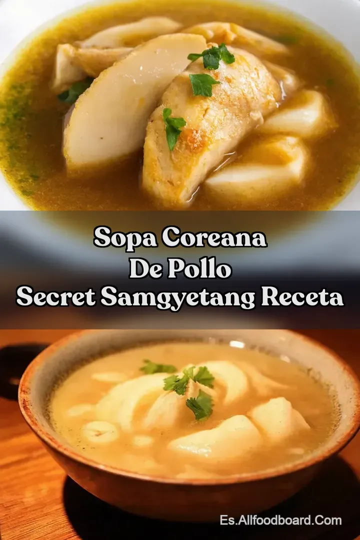 Sopa Coreana de Pollo Secret Samgyetang Receta