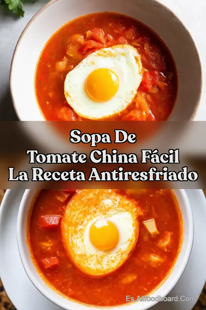Sopa de Tomate China F&aacute;cil La Receta AntiResfriado