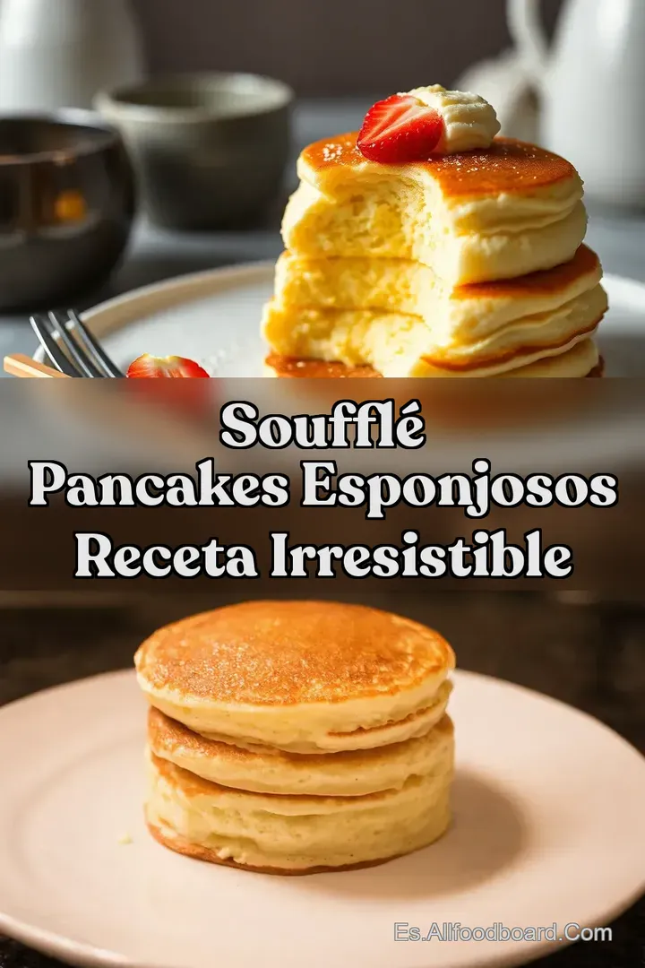 Souffl&eacute; pancakes esponjosos Receta Irresistible