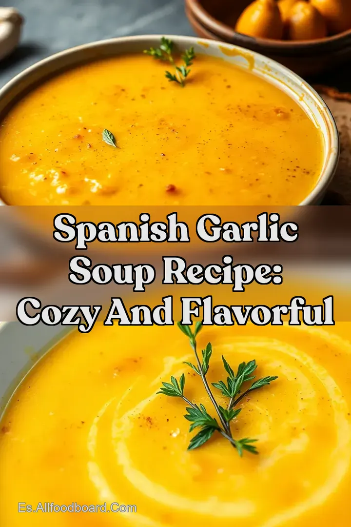 Spanish Garlic Soup Recipe: Cozy and Flavorful