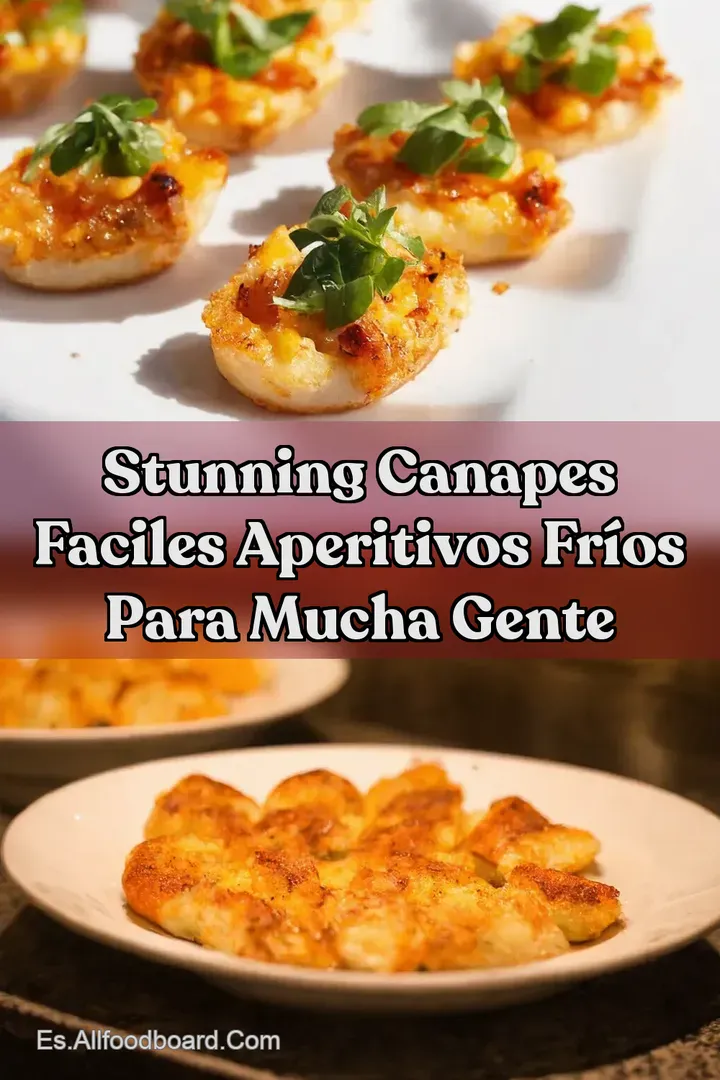 Stunning Canapes Faciles Aperitivos Fr&iacute;os para Mucha Gente