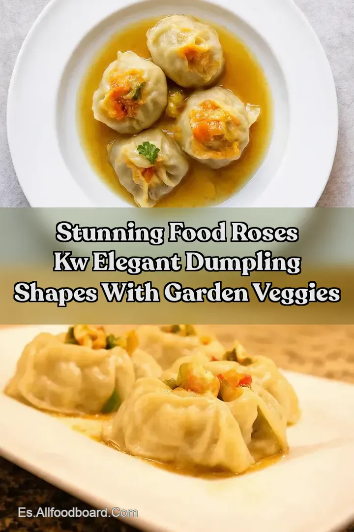 Stunning Food Roses kw Elegant Dumpling Shapes With Garden Veggies