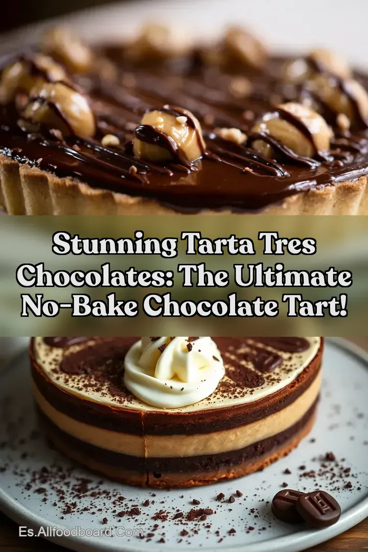 Stunning Tarta Tres Chocolates: The Ultimate No-Bake Chocolate Tart!