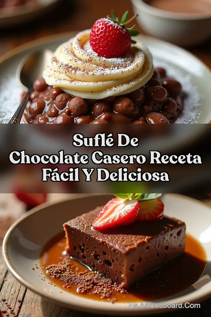 Sufl&eacute; de Chocolate Casero Receta F&aacute;cil y Deliciosa