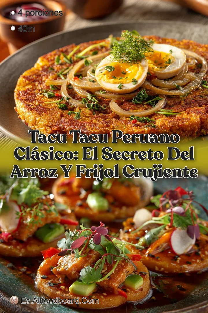Tacu Tacu Peruano Cl&aacute;sico: El Secreto del Arroz y Frijol Crujiente