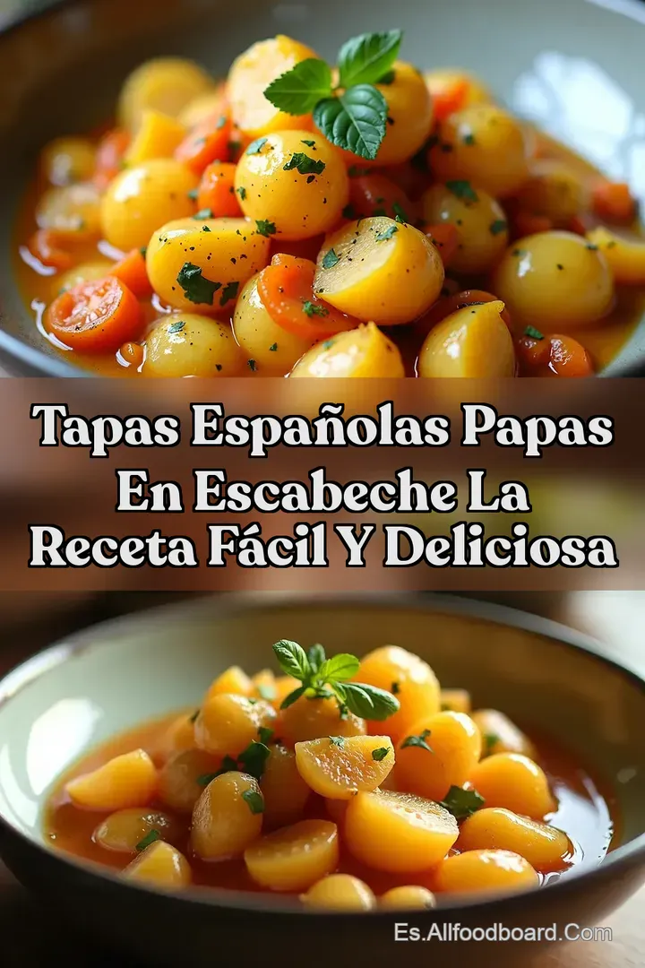 Tapas Espa&ntilde;olas Papas en escabeche la receta f&aacute;cil y deliciosa