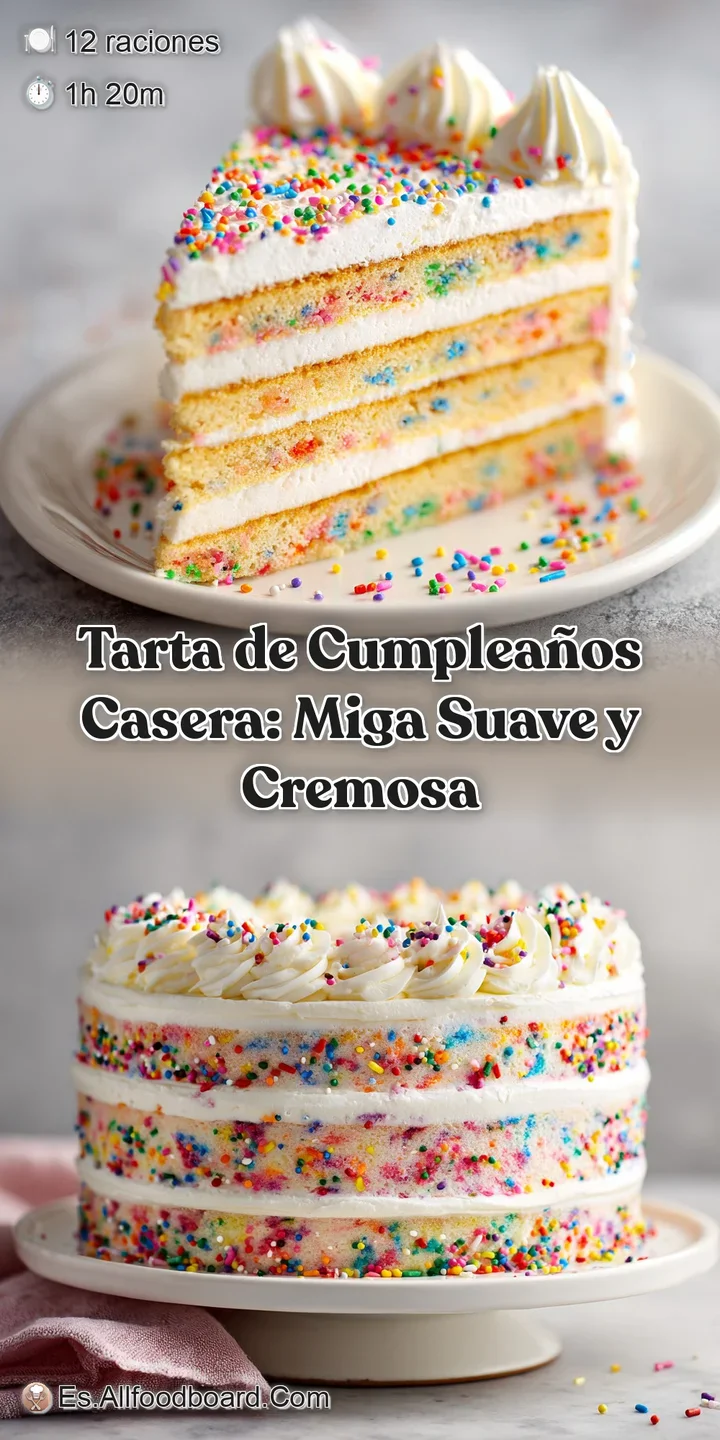 Close-up of creamy Swiss meringue frosting adorned with colorful sprinkles on a slice of birthday cake, inviting and celeb...