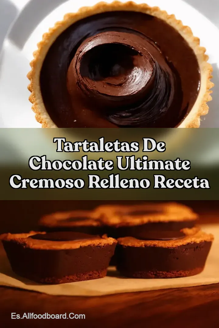 Tartaletas de Chocolate Ultimate Cremoso Relleno Receta