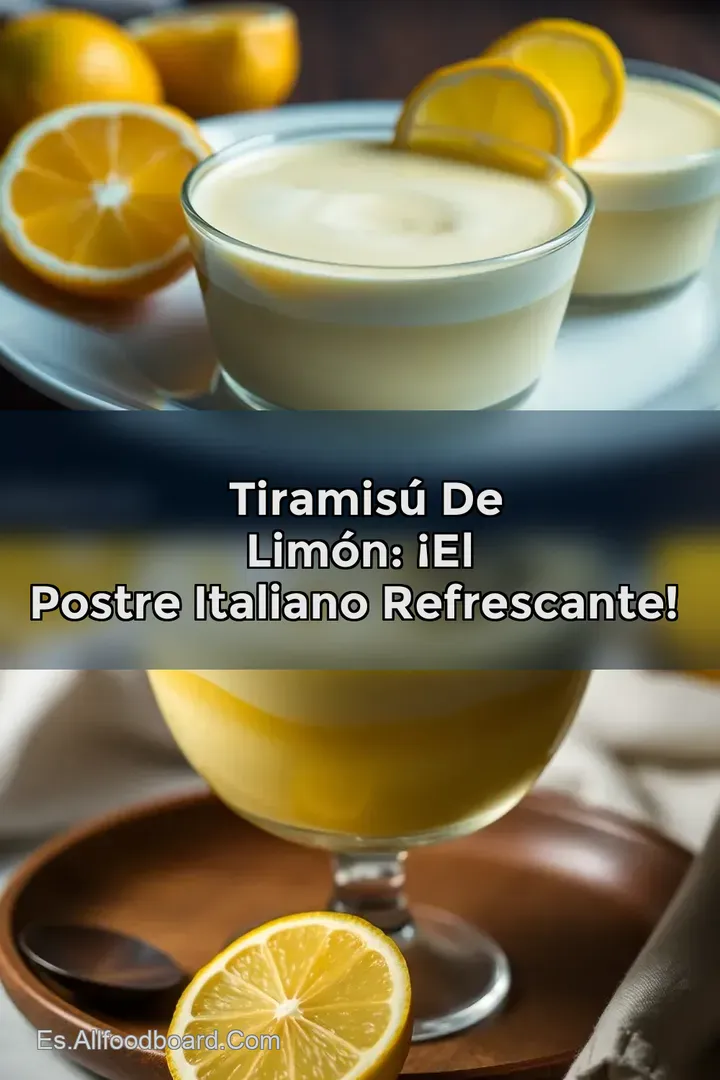 🍋Tiramis&uacute; de Lim&oacute;n: &iexcl;El Postre Italiano Refrescante!✨