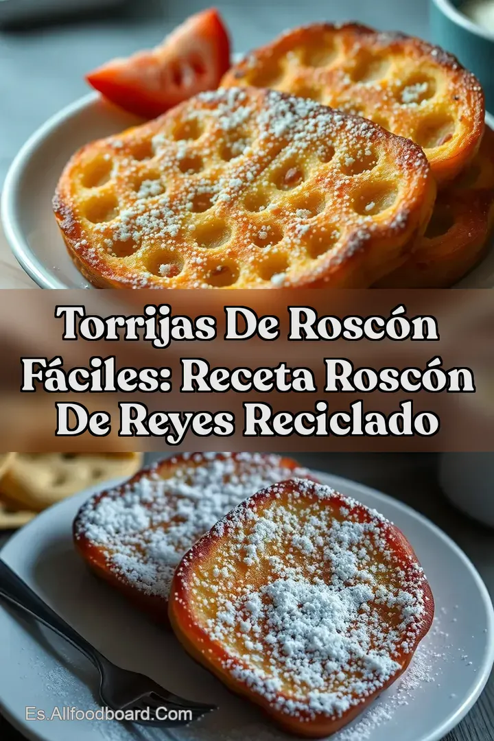 Torrijas de Rosc&oacute;n F&aacute;ciles: Receta Rosc&oacute;n de Reyes Reciclado