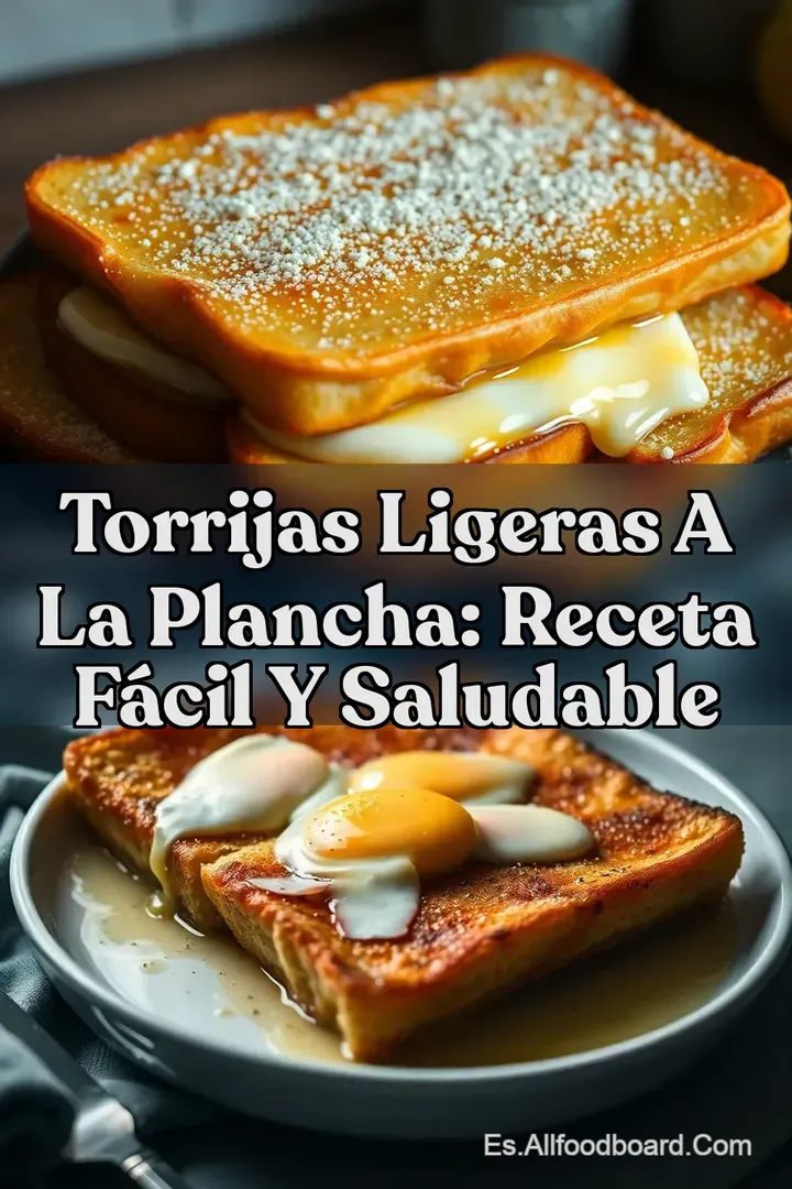 Torrijas Ligeras a la Plancha: Receta F&aacute;cil y Saludable
