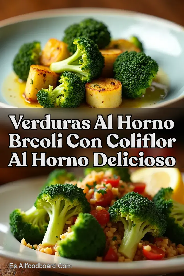 Verduras al Horno BRCOLI CON COLIFLOR AL HORNO Delicioso