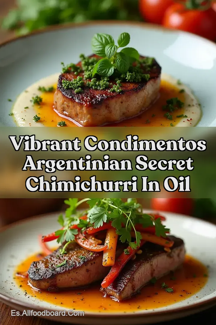Vibrant Condimentos Argentinian Secret Chimichurri in Oil