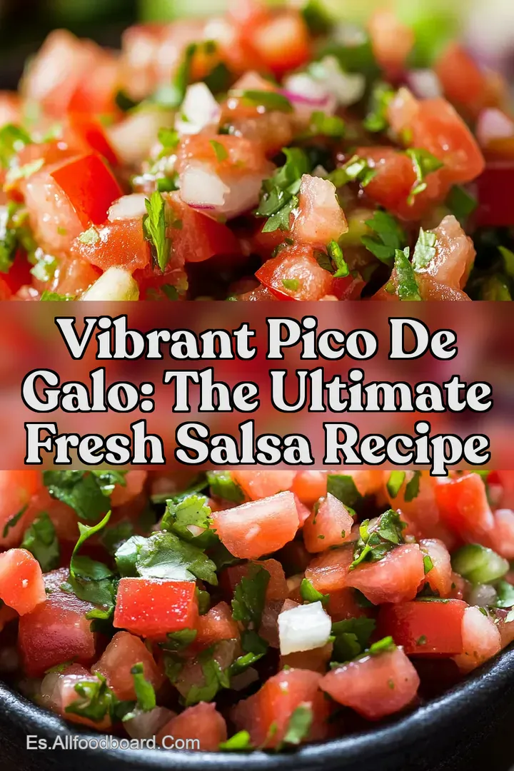 Vibrant Pico De Galo: The Ultimate Fresh Salsa Recipe