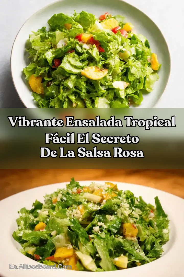 Vibrante Ensalada Tropical F&aacute;cil El Secreto de la Salsa Rosa