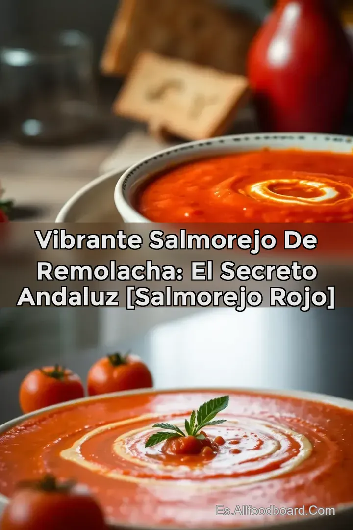 Vibrante Salmorejo de Remolacha: El Secreto Andaluz [Salmorejo rojo]