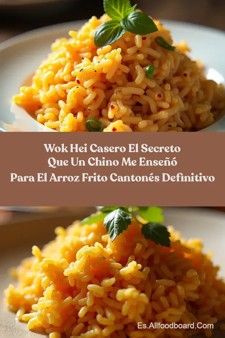 Wok Hei Casero El Secreto que Un Chino me Ense&ntilde;&oacute; para el Arroz Frito Canton&eacute;s Definitivo