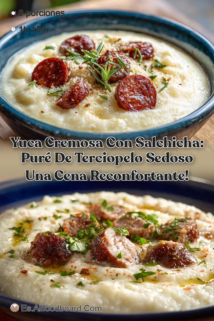 Yuca Cremosa con Salchicha: Pur&eacute; de Terciopelo Sedoso Una Cena Reconfortante!