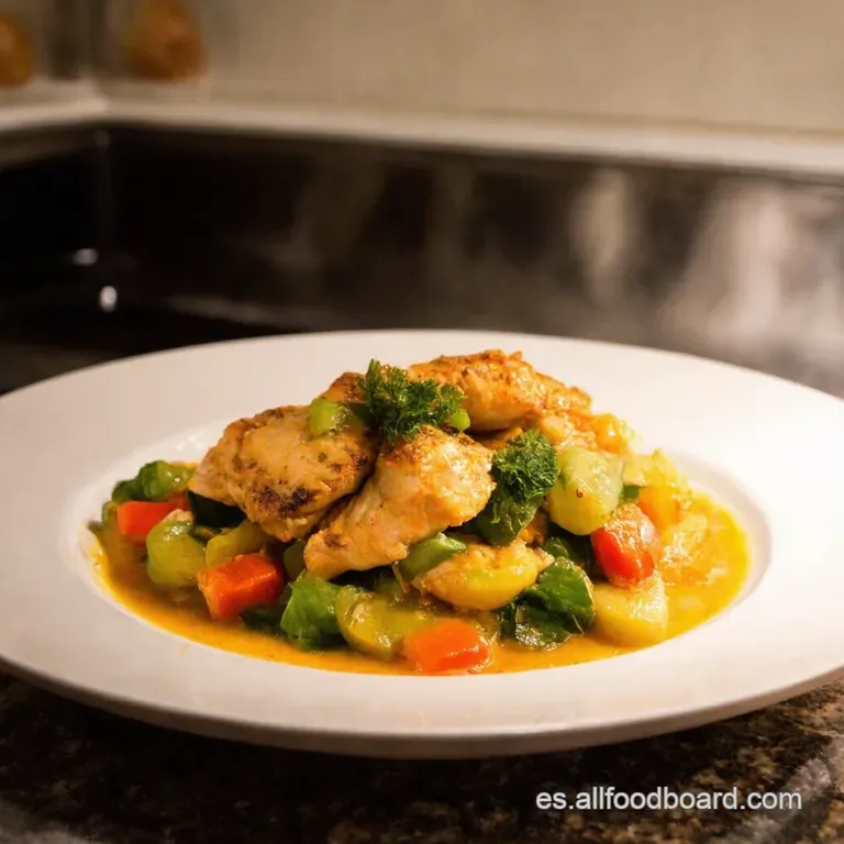 A La Rica Pollo Wok Express Salteado De Pollo Y Verduras Al Estilo Chino presentation