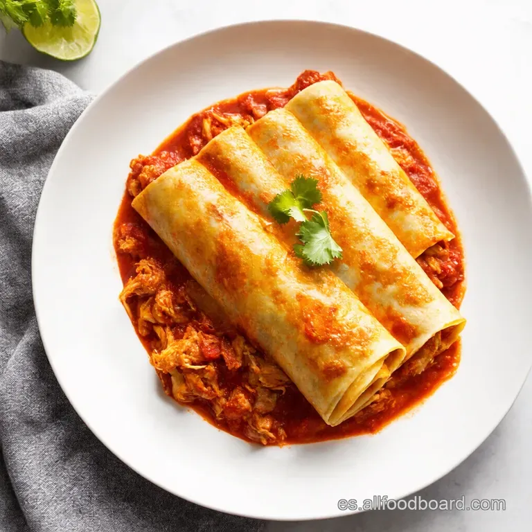 Abuelas Enchiladas Rojas con Pollo