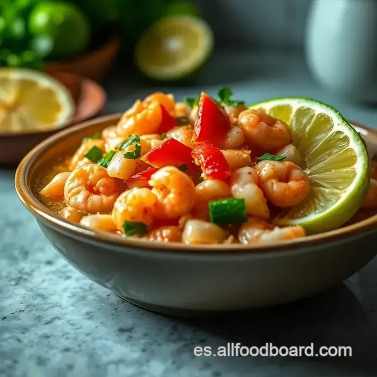 Aguachile De Camar&oacute;n Estilo Sinaloa presentation