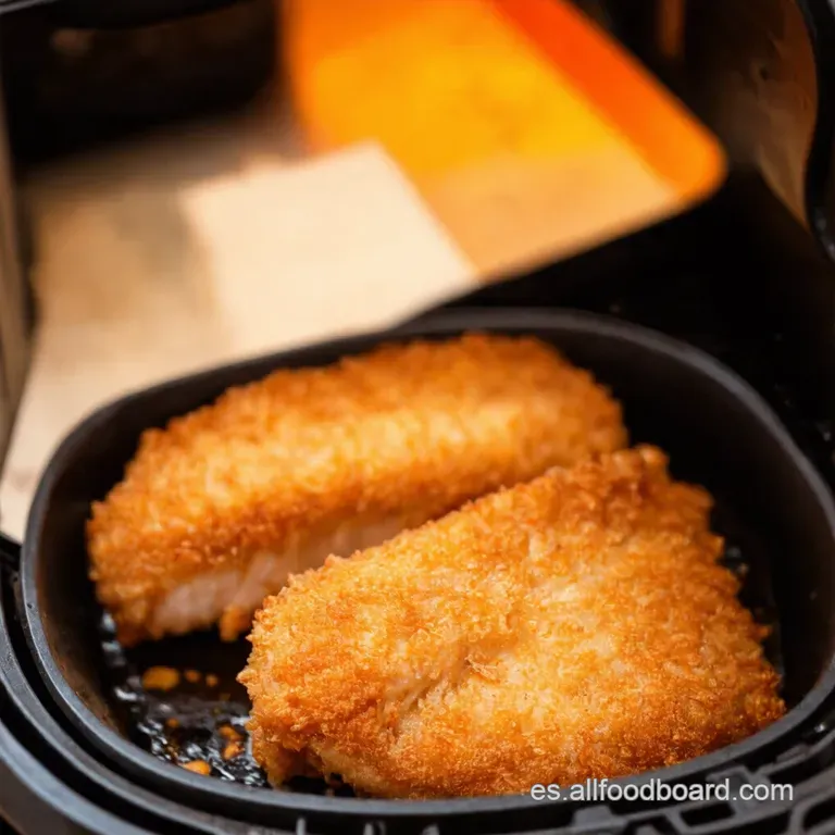 Air Fryer Chicken Katsu Crujiente presentation