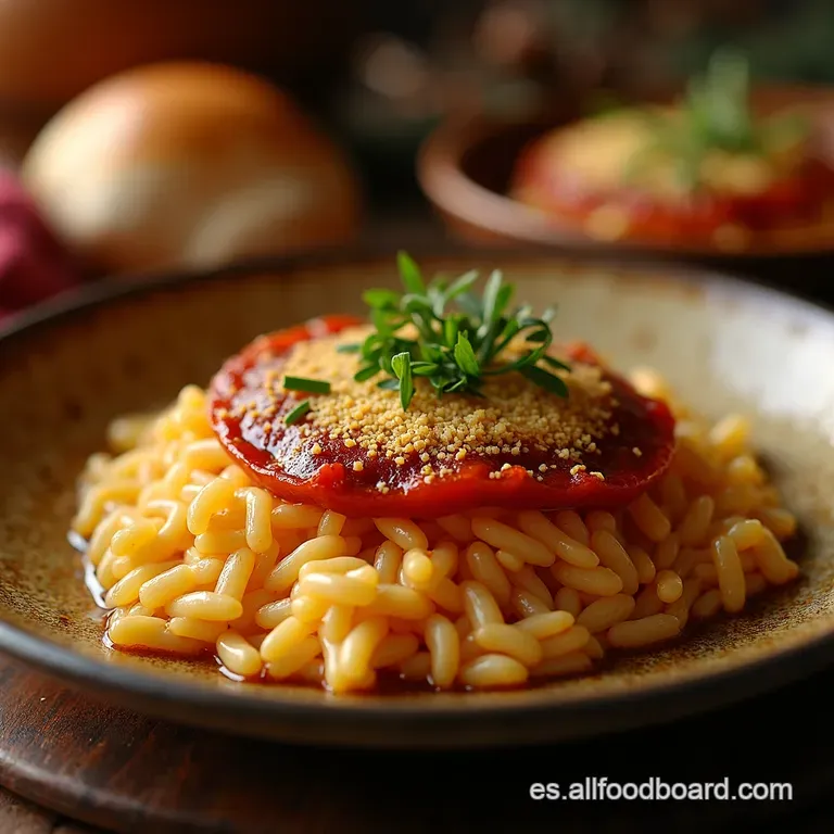 Arroz Al Horno a La Parmigiana Navide&ntilde;o presentation