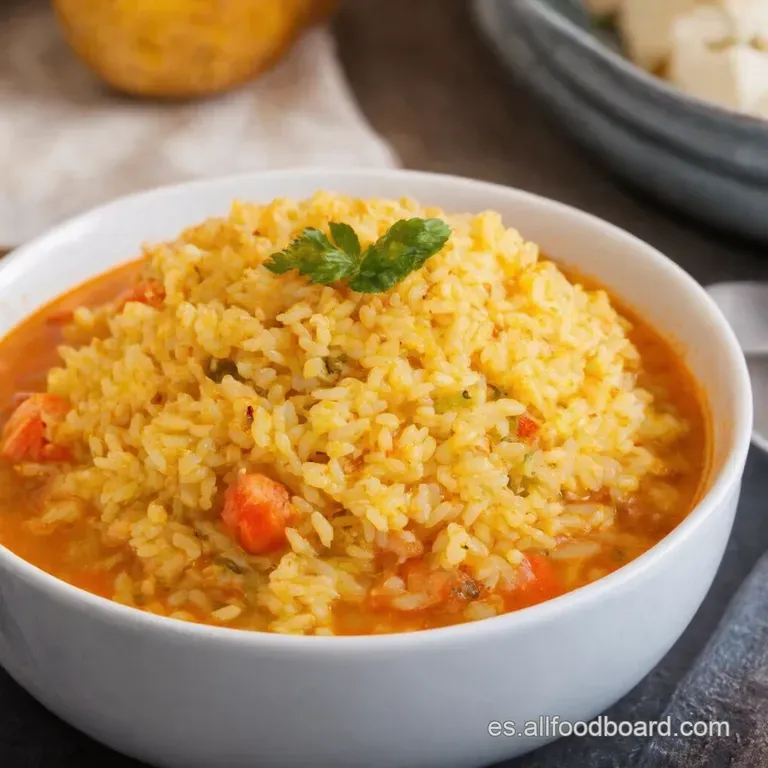 Arroz Caldoso Marinero Con Sabor a Mar presentation