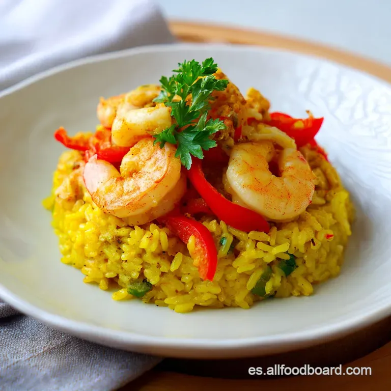 Arroz Con Calamares Y Gambas: Grano Suelto y Meloso