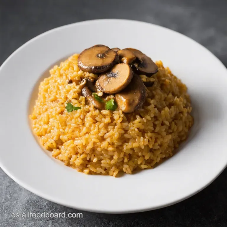 Arroz con Champi&ntilde;ones Cremoso Un Abrazo en Cada Bocado