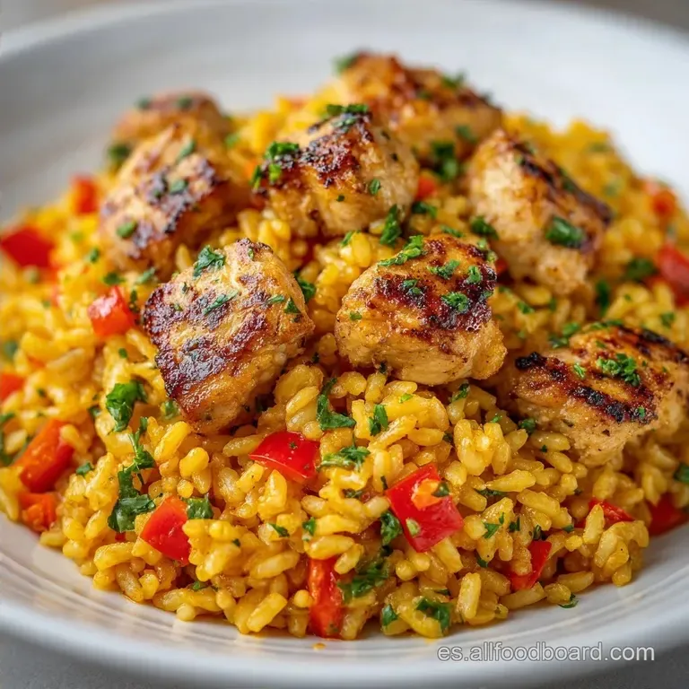 Arroz Con Pollo Y Verduras Veraniego: Saludable y Fresco