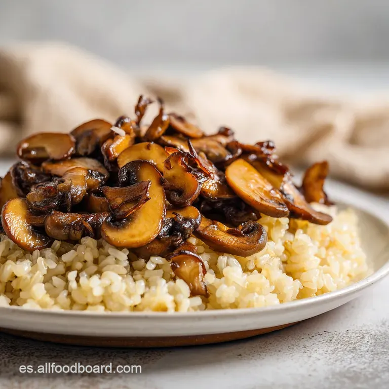 Arroz Con Setas: Meloso y Aterciopelado