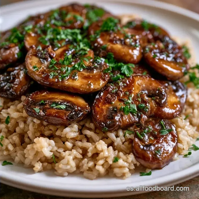Arroz Integral con Champi&ntilde;ones: Toque de Lim&oacute;n