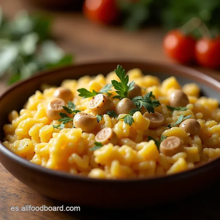 Arroz Meloso De Bosque Cremoso Con Hongos Silvestres Y Alma De Parmesano presentation