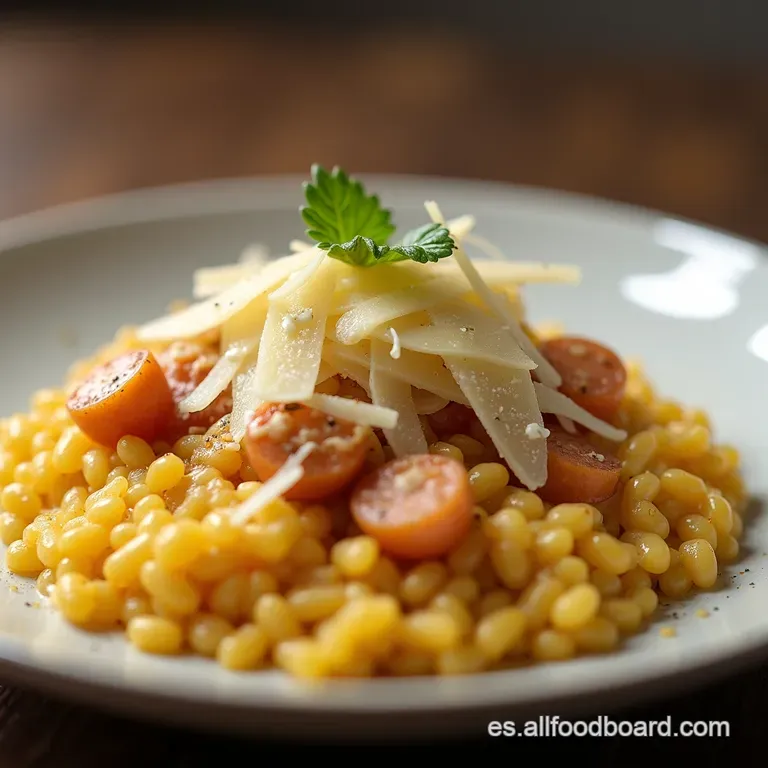 Arroz Meloso de Bosque Cremoso con Hongos Silvestres y Alma de Parmesano