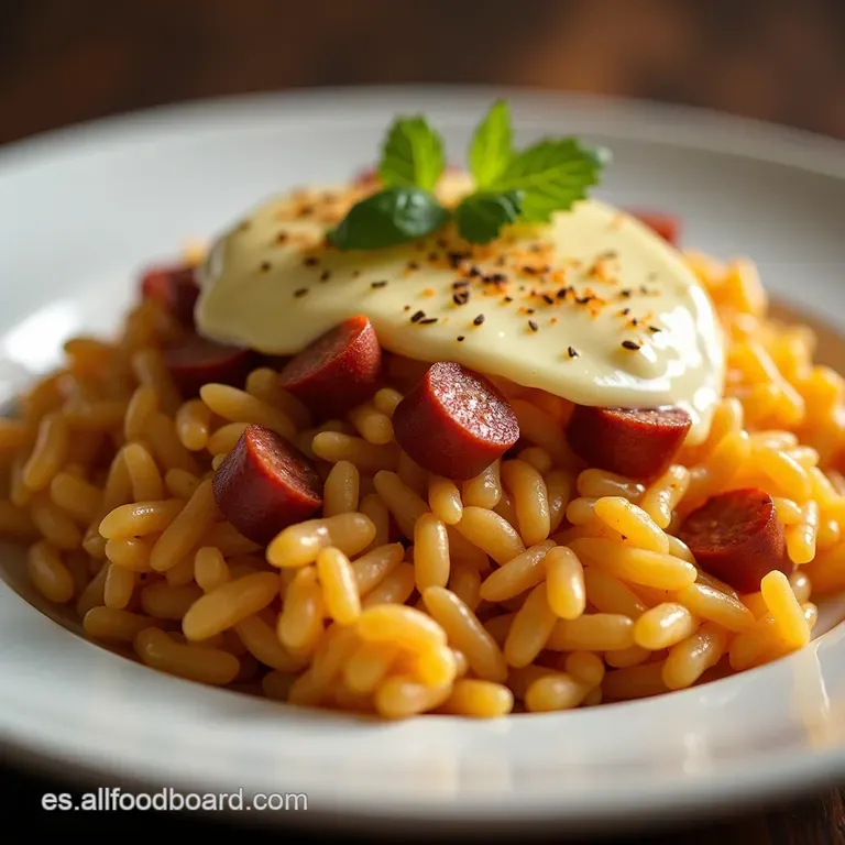 Arroz Perezoso de Chorizo y Queso La Comida R&aacute;pida con Sabor a Domingo