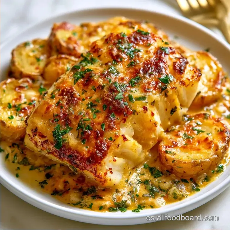 Bacalao Con Nata Portugués con Patatas