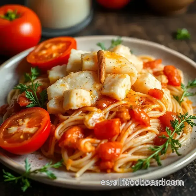Bacalao Con Tomate: Receta Tradicional presentation