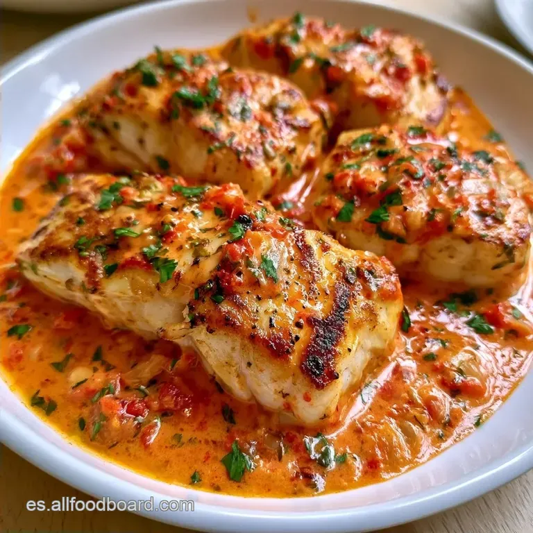 Bacalao Pimientos Piquillo con Salsa Cremosa
