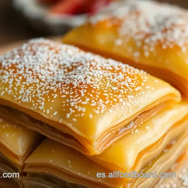 Baklava Dorada: Un Tesoro Crujiente del Medio Oriente