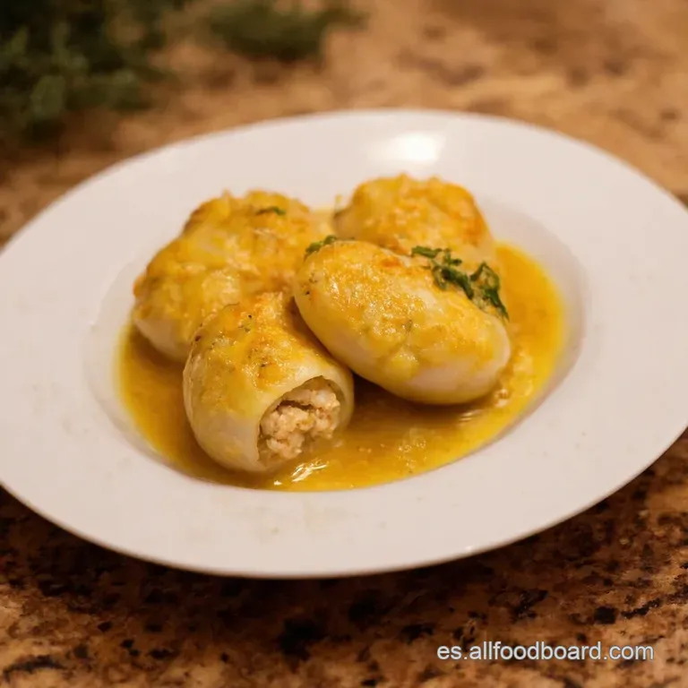 Berenjenas Rellenas De Bacalao a La Argui&ntilde;ano presentation