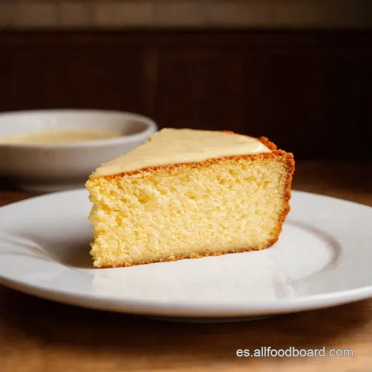 Bizcocho De Crema Agria Con Crumble Canelanuez presentation