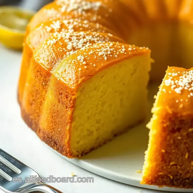 Bizcocho De Lim&oacute;n Esponjoso: Un Cl&aacute;sico Con Toque Casero presentation