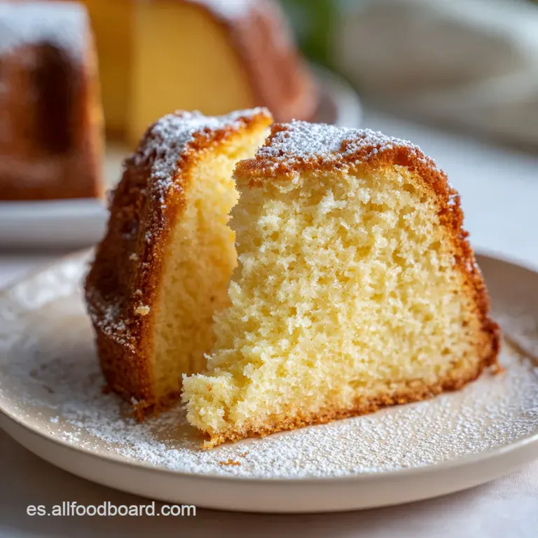 Bizcocho De Yogur De La Abuela: Esponjoso y Casero
