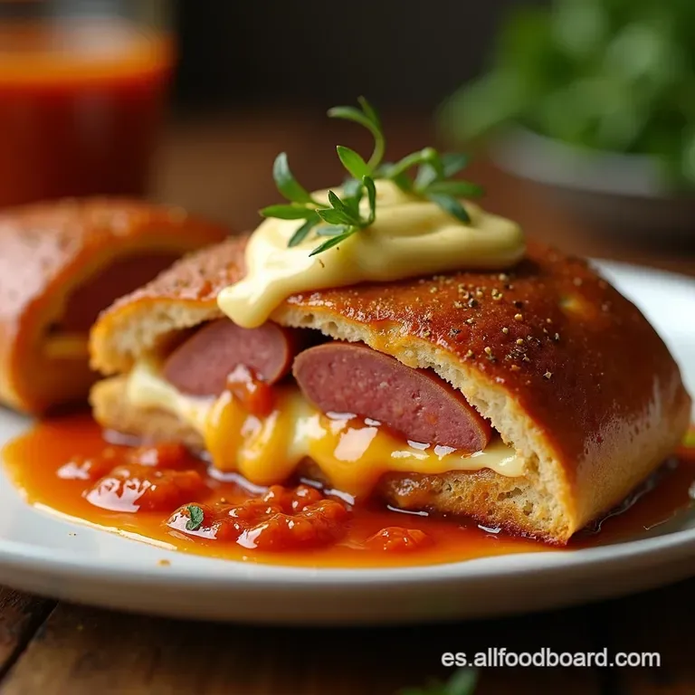 El Bocadillo Supremo Al Horno Sobrasada Queso Mah&oacute;n Y Alioli De Piment&oacute;n presentation